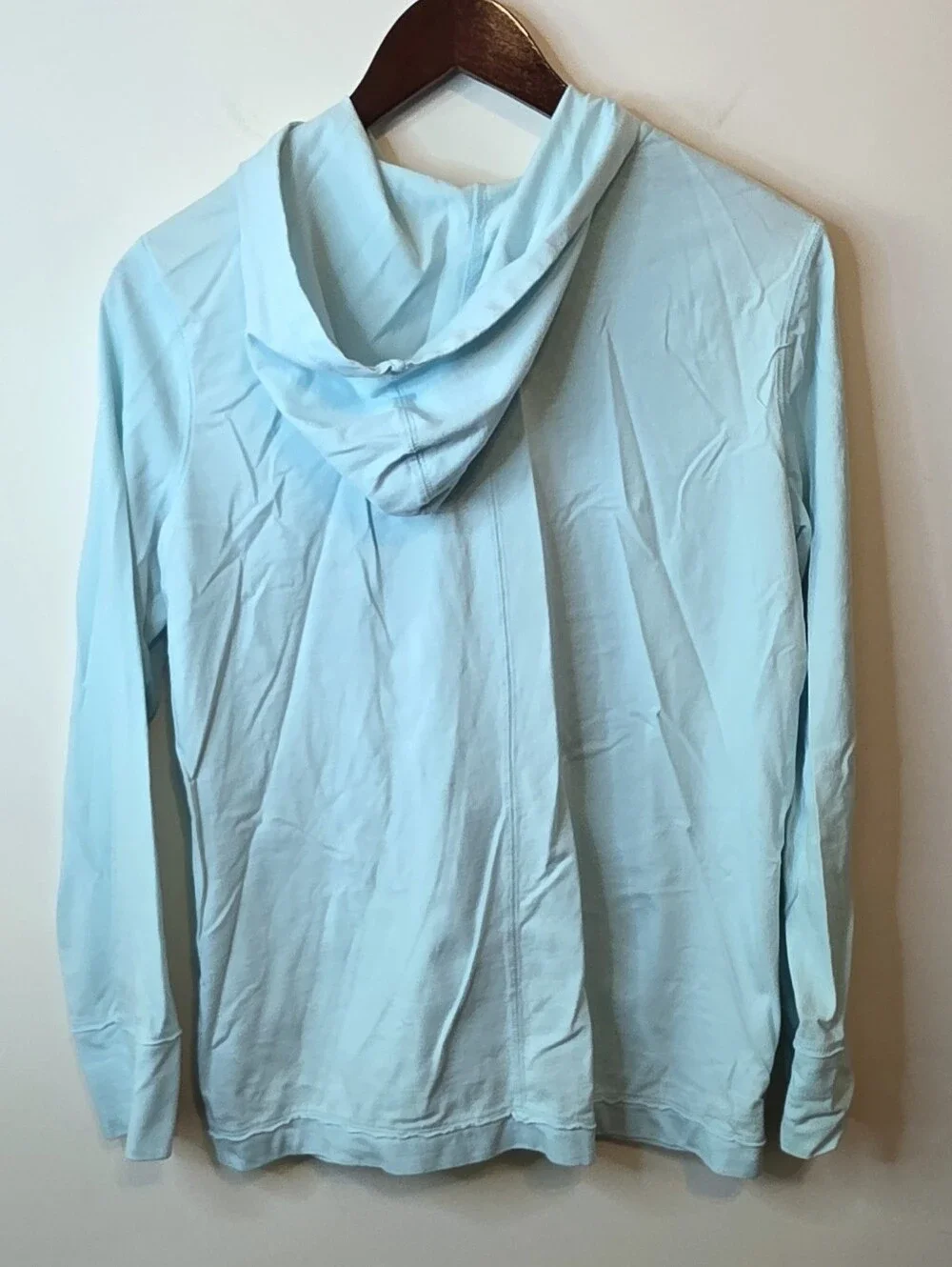 J. Jill Snap Front Knit Hoodie Jacket Teal Blue Size Medium Travel Lightweight